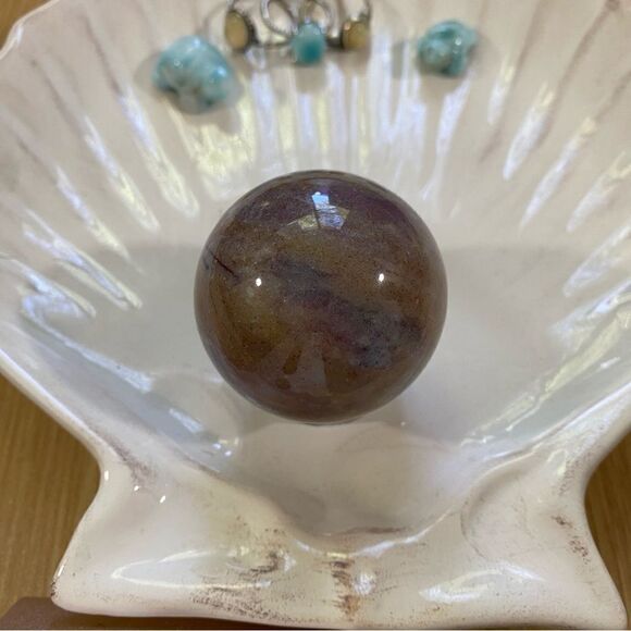 Ocean Jasper sphere 🌊 free sphere stand 🌊 - Picture 1 of 5